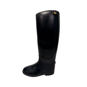 Dublin Ladies Universal Tall Boots Black PVC Equestrian Riding Boots Size 6